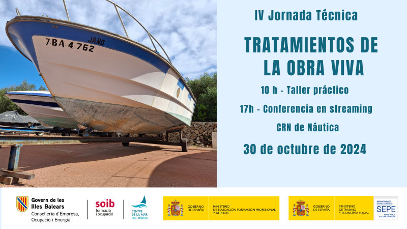 El Centre de la Mar anuncia su IV Jornada Técnica «Tratamientos de la obra viva»