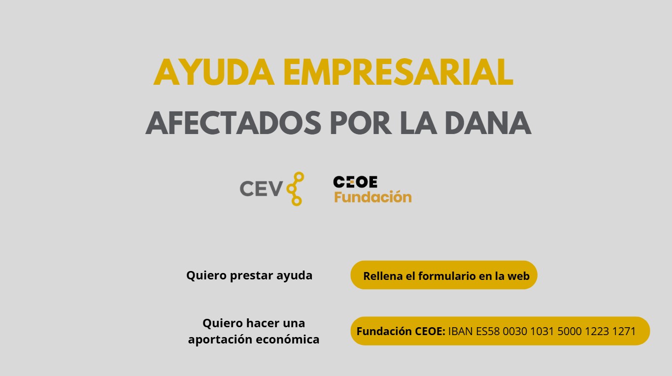 Ayuda empresarial para los afectados por la DANA